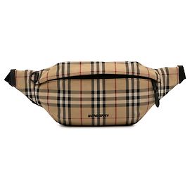 Borsa a tracolla Sonny in nylon Burberry Beige House Check Beige