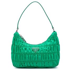 Borsa a tracolla Prada Green Tessuto Gaufre Re Edition Verde