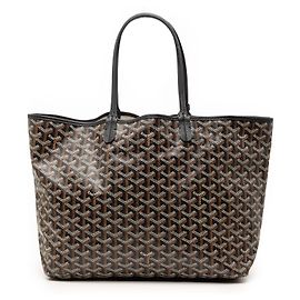 Goyard Black Goyardine Saint Louis PM Black