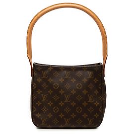 Louis Vuitton Marrom Monogram Looping MM Marrom