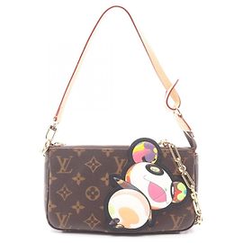 Borsa Louis Vuitton LV x TM Pochette Accessoires Monogram Panda Marrone Multicolore