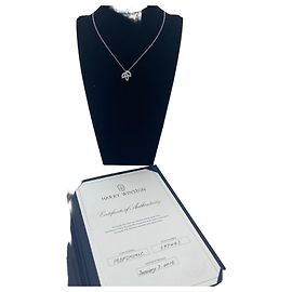 Harry Winston Lily Diamant-Halskette Silber