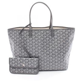 Goyard Saint Louis PM Tote Bag Brown White