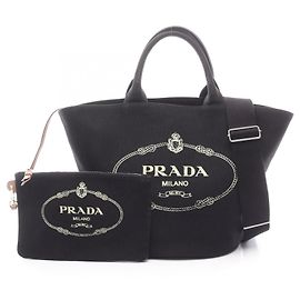 Borsa Tote 2-Way CANAPA Prada Nero
