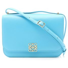 Borsa a Spalla Loewe Goya Medium Blu
