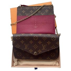 Louis Vuitton Pochette Felicie Monogram Marron Rose