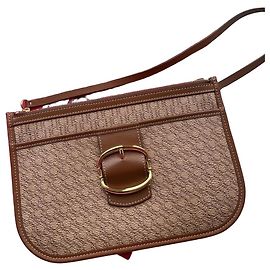 Carolina Herrera Woven Leather Shoulder Bag Brown