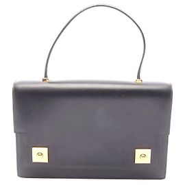 Hermès Hermes Piano Handbag Black Leather Black