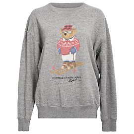 Sudadera de forro polar Polo Bear de Polo Ralph Lauren en algodón gris Gris