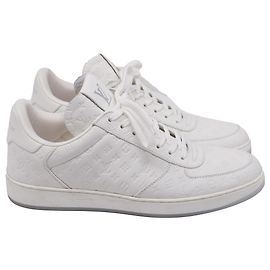 Baskets Rivoli Louis Vuitton en cuir blanc Blanc Écru