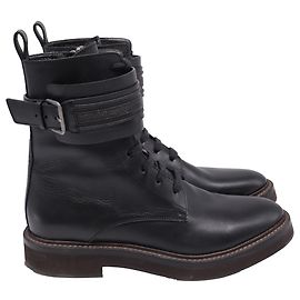 Bottines Monili en cuir noir Brunello Cucinelli Noir