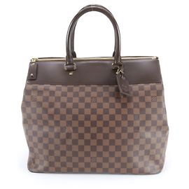 Sac à main Louis Vuitton Damier Greenwich PM Marron
