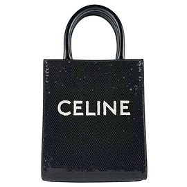 Céline Borsa a tracolla cabas verticale mini Celine Nero