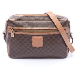Céline Bolsa Celine Macadam Marrom Marrom