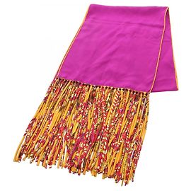 Stola in seta multicolore Hermès Porpora Giallo