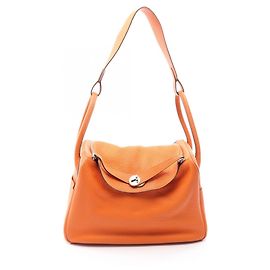 Hermès Hermes Lindy 34 Schultertasche Orange