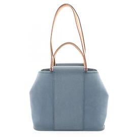 Hermès Bolsa Tote 2-Way Hermes Cabas PM Blue Tone Pet Marrom Verde
