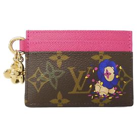 Tarjetero Monogram Louis Vuitton Castaño