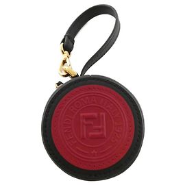 Fendi 7AR721 A5MN Porte-clés Noir Rouge