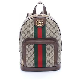 Gucci Ophidia GG Supreme Rucksack Braun Mehrfarben Beige