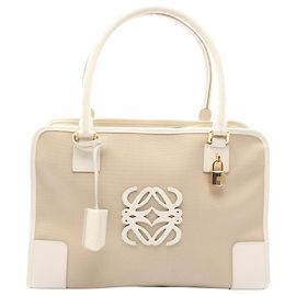 Bolsa Loewe Amazona 36 Branco Bege