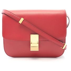 Céline Borsa a Spalla Celine Classic Box Medium Rosso