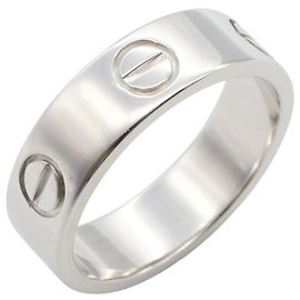 Anel Love da Cartier em ouro branco 18K Prata