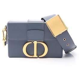 Christian Dior Dior 30 Montaigne Box Borsa a Spalla Blu