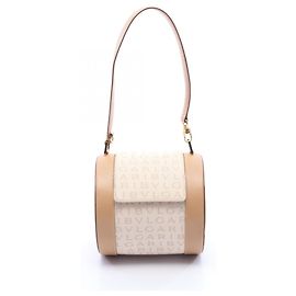 Bulgari Sac à main Bvlgari B.zero1 Logomania Beige