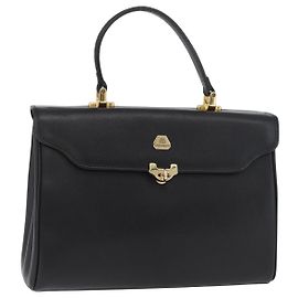 Autre Marque Borsa MORABITO in pelle nera e oro Auth 178828A Nero D'oro