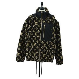 LOUIS VUITTON Monogram Bore Jacket 23SS Brown LV Auth 179166SAM Brown
