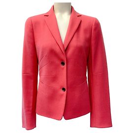 Akris Punto Pink Wool / Cashmere Blazer with Adjustable Waist Pink