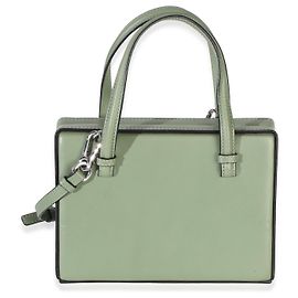 Bolso Postal de Asa Superior en Piel de Vitello Verde Loewe Verde