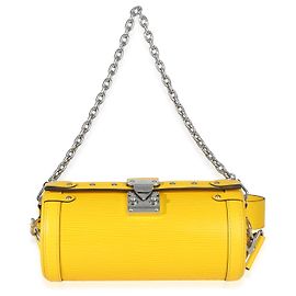 Louis Vuitton Yellow Epi Papillon Trunk Shoulder Bag Yellow