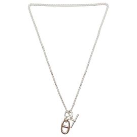 Hermès Colar de prata Chaine d'Ancre Prata