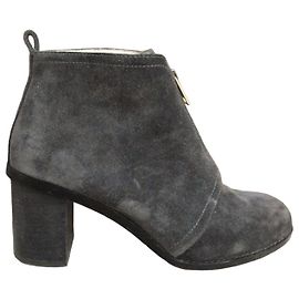Paul Smith Parton Grey Suede Ankle Boots Grey