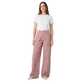 Marimekko Pantalon large à fleurs Rose