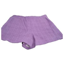 Conjunto de short e top Maje roxo em tweed Roxo