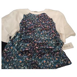 Top floral Sandro Branco Multicor