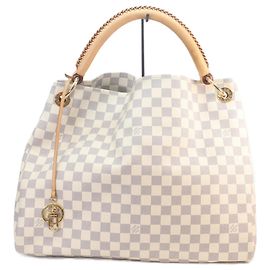 Louis Vuitton Damier Azur Artsy MM Handbag White