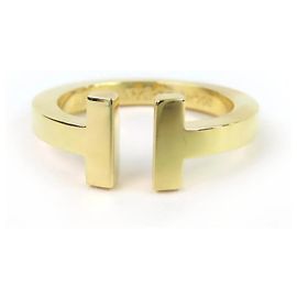 Bague Tiffany T Square en or jaune Tiffany & Co. Doré