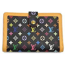 Louis Vuitton Monogram Multicolor Bi-fold Wallet Black