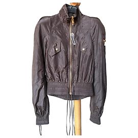 Tom Ford Brown Nylon Bomber Jacket Brown