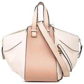 Bolsa Hammock de couro bicolor bege Small da LOEWE Bege