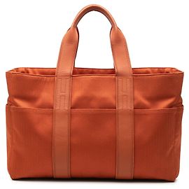 Tote Hermès Orange Toile Acapulco MM Naranja