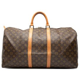 Louis Vuitton Brown Monogram Keepall 55 Brown