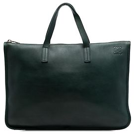 Valigetta LOEWE in pelle verde Anagram Toledo Verde Verde scuro