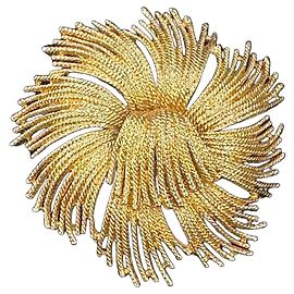 Simonetta Ravizza Broche Monet Vintage Flor Dourada Dourado