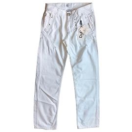 Jeans blancos Dolce & Gabbana Power pierna recta Blanco