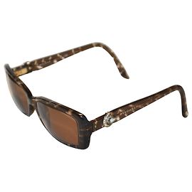 Bulgari Bvlgari Model 2044 Brown Acetate Sunglasses Brown
